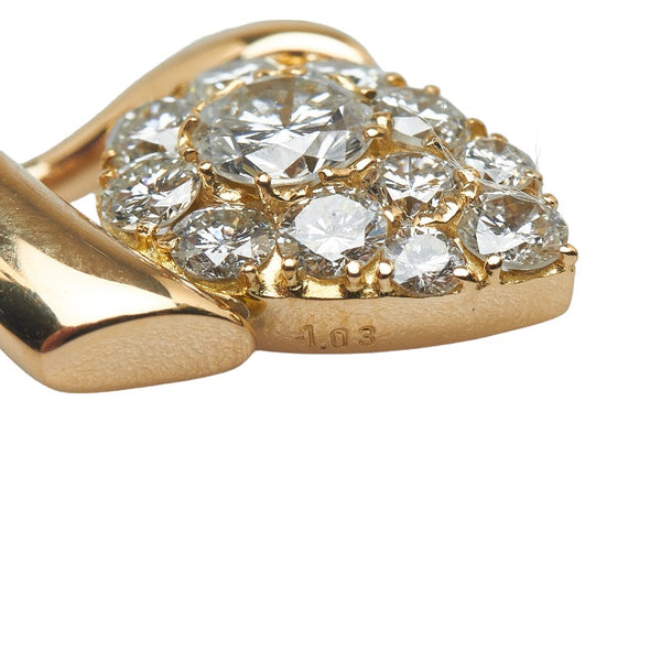 K18YG イエローゴールド ダイヤ1.03ct ペンダントトップ レディース 【中古】