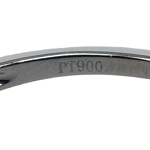 Pt900 プラチナ ダイヤ0.50ct ハーフエタニティリング リング 指輪 レディース 16号 【中古】