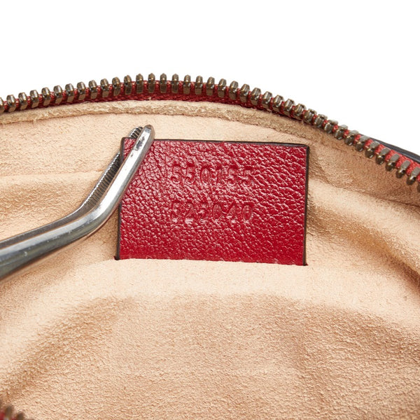 グッチ GGマーモント チェーン ショルダーバッグ 550155 レッド レザー レディース GUCCI 【中古】