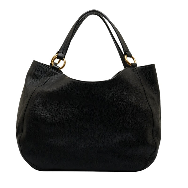 グッチ インターロッキング トートバッグ ショルダーバッグ 309531 ブラック レザー レディース GUCCI 【中古】