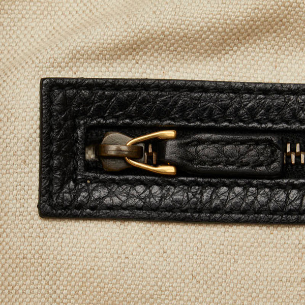 グッチ インターロッキング トートバッグ ショルダーバッグ 309531 ブラック レザー レディース GUCCI 【中古】