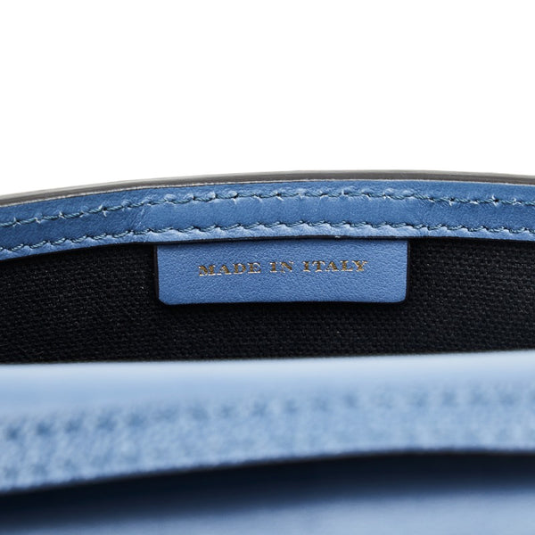 バーバリー 斜め掛け ショルダーバッグ ブルー レザー レディース BURBERRY 【中古】