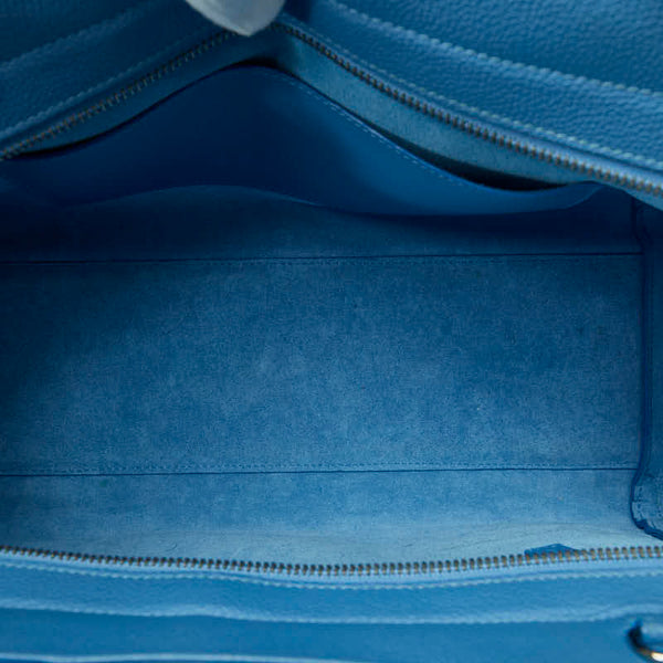 サンローラン カバ リヴゴーシュ ハンドバッグ ショルダーバッグ 2WAY 400413 ライトブルー レザー レディース SAINT LAURENT 【中古】