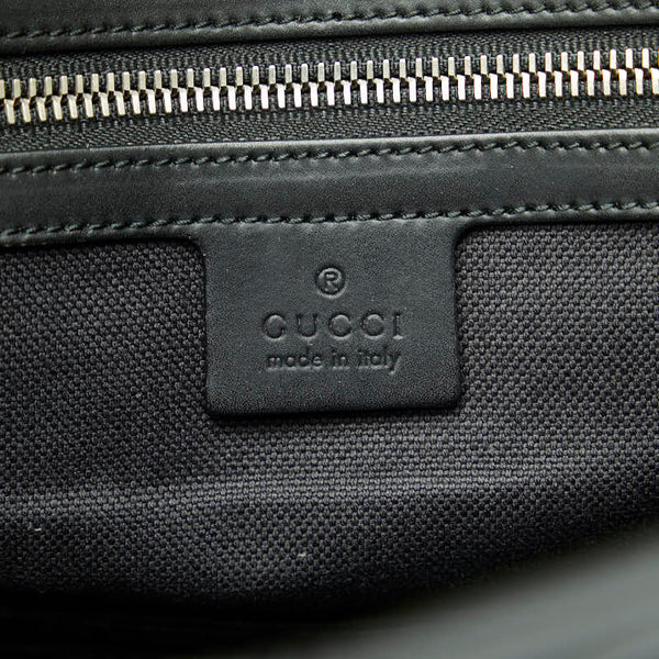 グッチ GGスプリーム ビジネスバッグ ブリーフケース 書類カバン 474134 ブラック PVC レザー メンズ GUCCI 【中古】