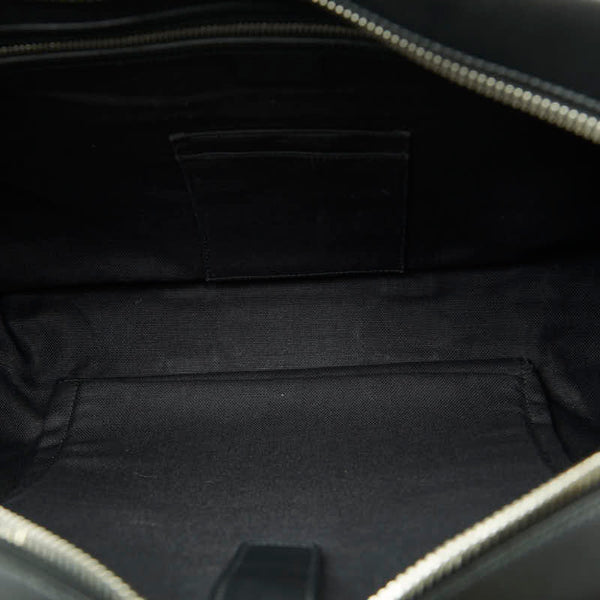 グッチ GGスプリーム ビジネスバッグ ブリーフケース 書類カバン 474134 ブラック PVC レザー メンズ GUCCI 【中古】