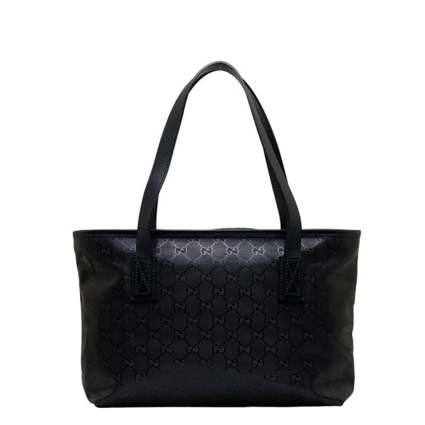 グッチ GGインプリメ ハンドバッグ トートバッグ 211138 ネイビー PVC レザー レディース GUCCI 【中古】