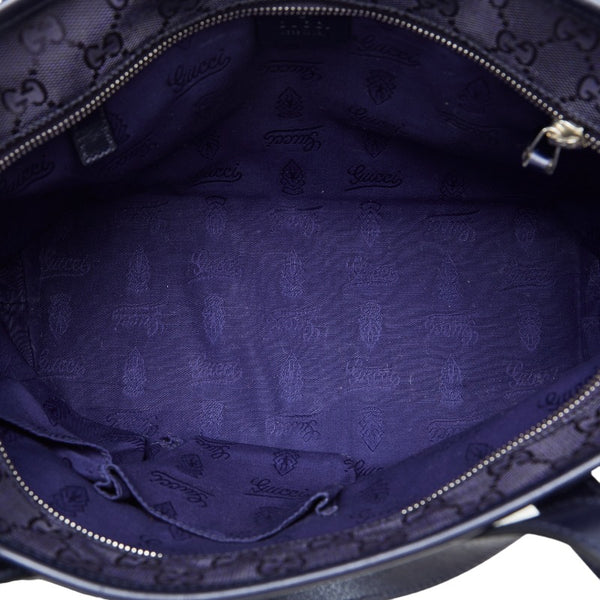 グッチ GGインプリメ ハンドバッグ トートバッグ 211138 ネイビー PVC レザー レディース GUCCI 【中古】