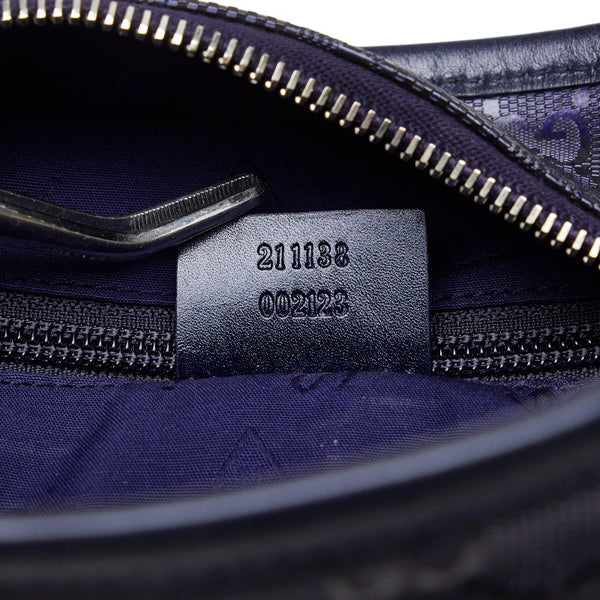 グッチ GGインプリメ ハンドバッグ トートバッグ 211138 ネイビー PVC レザー レディース GUCCI 【中古】