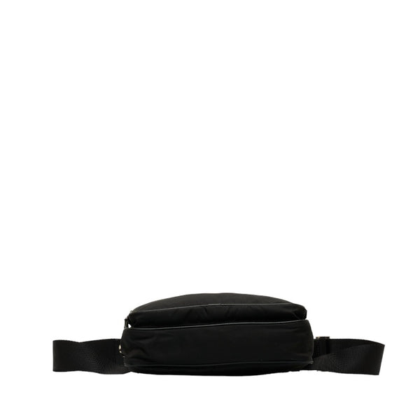 プラダ ウエストバッグ ボディバッグ ブラック ナイロン レザー レディース PRADA 【中古】