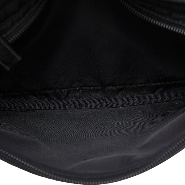 プラダ ウエストバッグ ボディバッグ ブラック ナイロン レザー レディース PRADA 【中古】