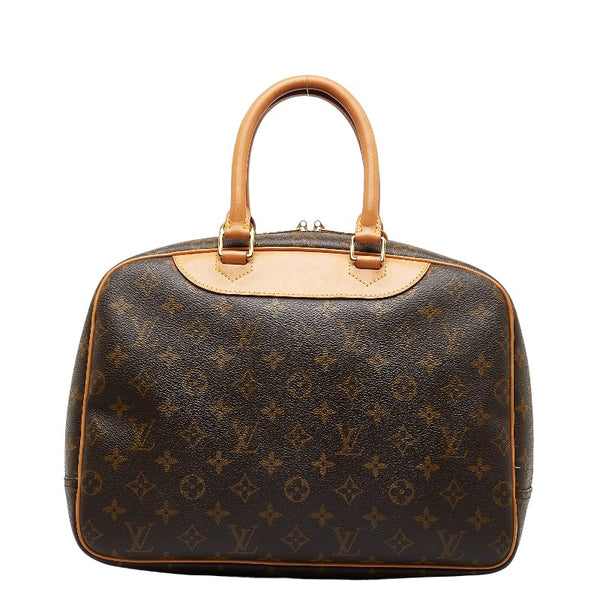 ルイ ヴィトン モノグラム ドーヴィル ハンドバッグ M47270 ブラウン PVC レザー レディース LOUIS VUITTON 【中古】