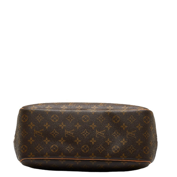 ルイ ヴィトン モノグラム ドーヴィル ハンドバッグ M47270 ブラウン PVC レザー レディース LOUIS VUITTON 【中古】