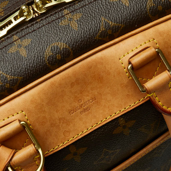 ルイ ヴィトン モノグラム ドーヴィル ハンドバッグ M47270 ブラウン PVC レザー レディース LOUIS VUITTON 【中古】