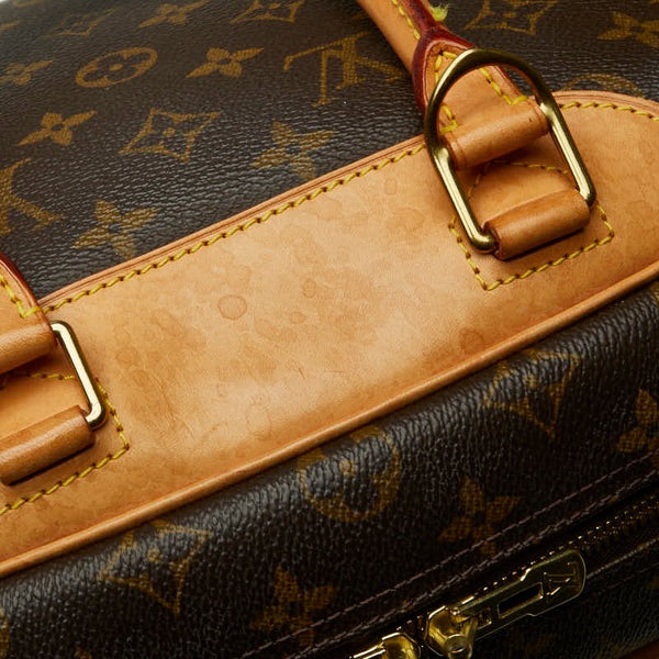 ルイ ヴィトン モノグラム ドーヴィル ハンドバッグ M47270 ブラウン PVC レザー レディース LOUIS VUITTON 【中古】