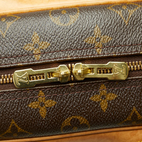 ルイ ヴィトン モノグラム ドーヴィル ハンドバッグ M47270 ブラウン PVC レザー レディース LOUIS VUITTON 【中古】