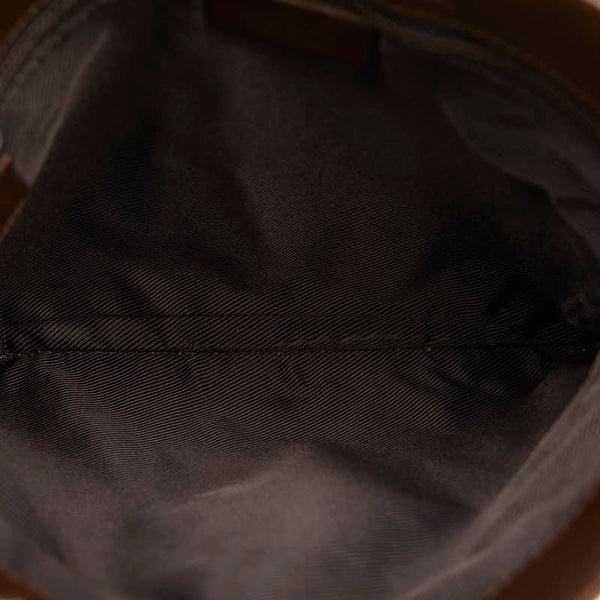 グッチ GGキャンバス 斜め掛け ショルダーバッグ 019 0348 ベージュ ブラウン キャンバス レザー レディース GUCCI 【中古】