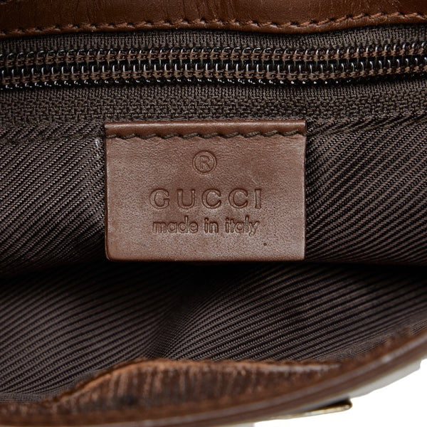 グッチ GGキャンバス 斜め掛け ショルダーバッグ 019 0348 ベージュ ブラウン キャンバス レザー レディース GUCCI 【中古】