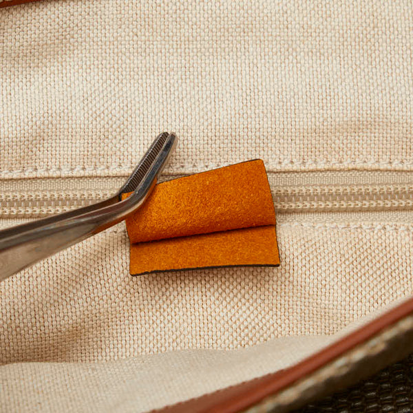 グッチ トートバッグ 309554 ベージュ レザー ラフィア レディース GUCCI 【中古】