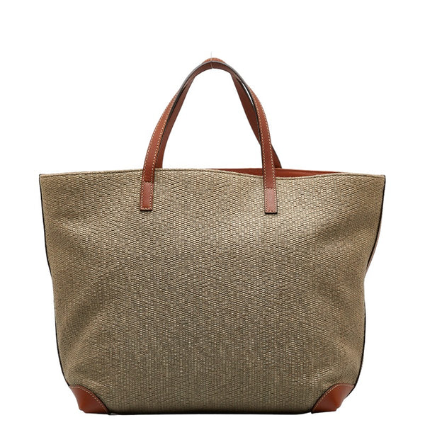 グッチ トートバッグ 309554 ベージュ レザー ラフィア レディース GUCCI 【中古】