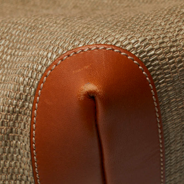 グッチ トートバッグ 309554 ベージュ レザー ラフィア レディース GUCCI 【中古】