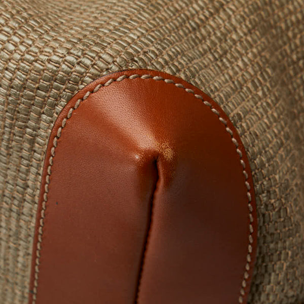 グッチ トートバッグ 309554 ベージュ レザー ラフィア レディース GUCCI 【中古】