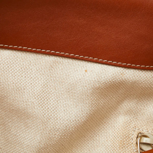 グッチ トートバッグ 309554 ベージュ レザー ラフィア レディース GUCCI 【中古】