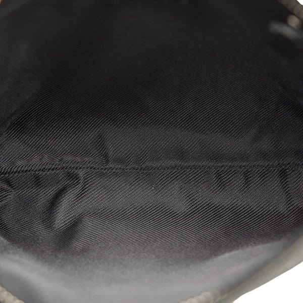 グッチ GGキャンバス 斜め掛け ショルダーバッグ 122793 ブラック キャンバス レザー レディース GUCCI 【中古】