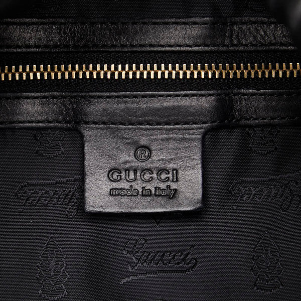 グッチ ヒステリア ハンドバッグ ショルダーバッグ 2WAY 197016 ブラック エナメル レザー レディース GUCCI 【中古】