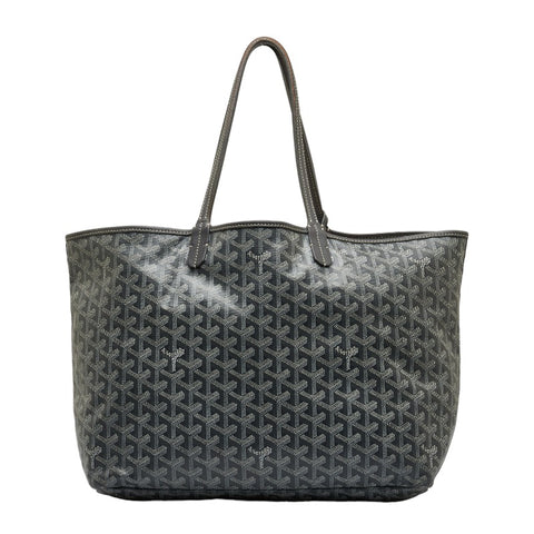 ゴヤール サンルイGM トートバッグ ハンドバッグ グレー PVC レザー レディース GOYARD 【中古】