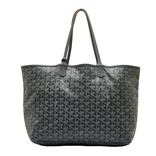 ゴヤール サンルイGM トートバッグ ハンドバッグ グレー PVC レザー レディース GOYARD 【中古】