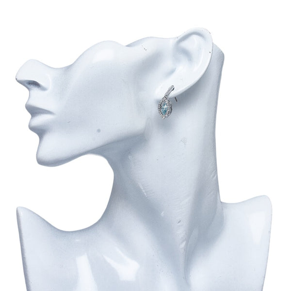 スワロフスキー ダンシングストーン ピアス シルバー メタル レディース SWAROVSKI 【中古】