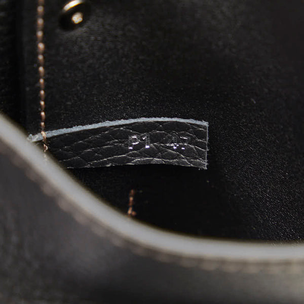 トッズ ロゴ マイクロ  タイムレス ハンドバッグ ショルダーバッグ 2WAY ブラック レザー レディース TOD’S 【中古】