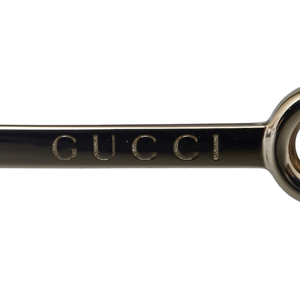 グッチ ホースビット アジアンフィット サングラス GG0881SA ゴールド ブラウン メッキ プラスチック レディース GUCCI 【中古】