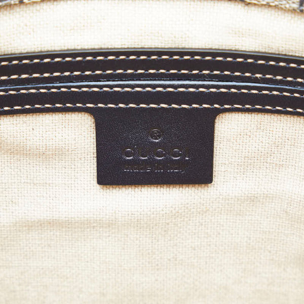 グッチ GGスプリーム 斜め掛けショルダーバッグ メッセンジャーバッグ 201732 ベージュ PVC レザー レディース GUCCI 【中古】