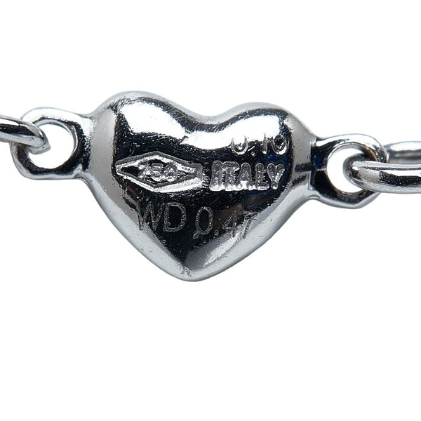 ポンテヴェキオ K18WG ホワイトゴールド ピンクトルマリン ダイヤ0.57ct ペンダントネックレス レディース Ponte Vecchio 【中古】