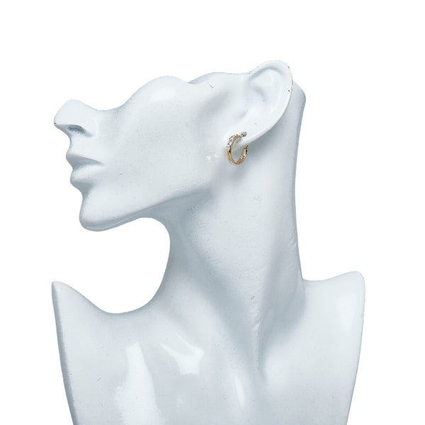 K18YG イエローゴールド ダイヤ0.84ct フープピアス ピアス レディース 【中古】