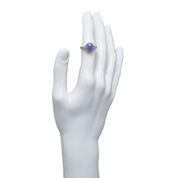 Pt900 プラチナ ラベンダーヒスイ3.70ct ダイヤ0.23ct リング 指輪 レディース 13号 【中古】