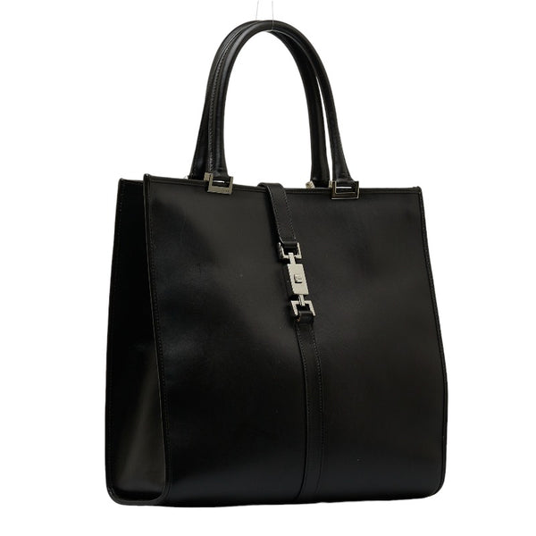 グッチ ジャッキー トートバッグ ビジネスバッグ 002 1064 ブラック カーフ レザー メンズ GUCCI 【中古】