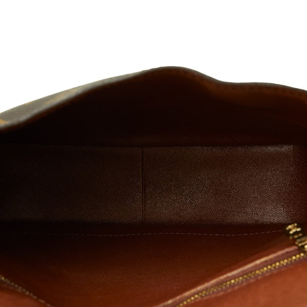 ルイ ヴィトン モノグラム サンクルーGM 斜め掛け ショルダーバッグ M51242 ブラウン PVC レザー レディース LOUIS VUITTON 【中古】
