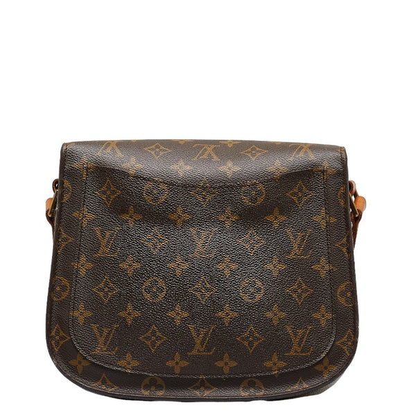 ルイ ヴィトン モノグラム サンクルーGM 斜め掛け ショルダーバッグ M51242 ブラウン PVC レザー レディース LOUIS VUITTON 【中古】