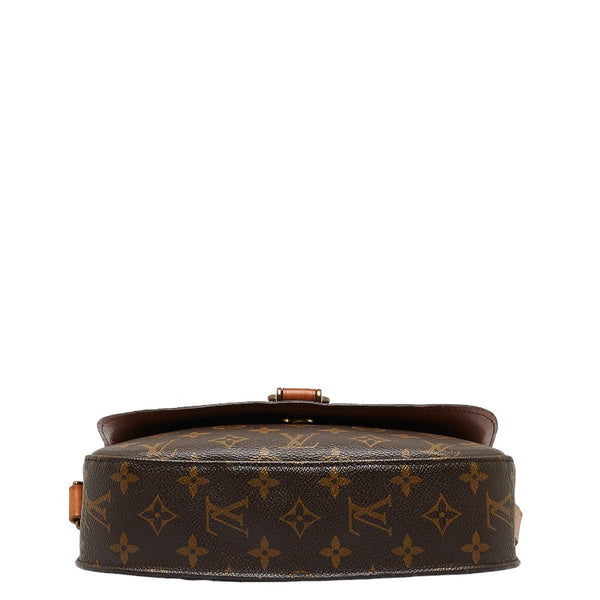 ルイ ヴィトン モノグラム サンクルーGM 斜め掛け ショルダーバッグ M51242 ブラウン PVC レザー レディース LOUIS VUITTON 【中古】