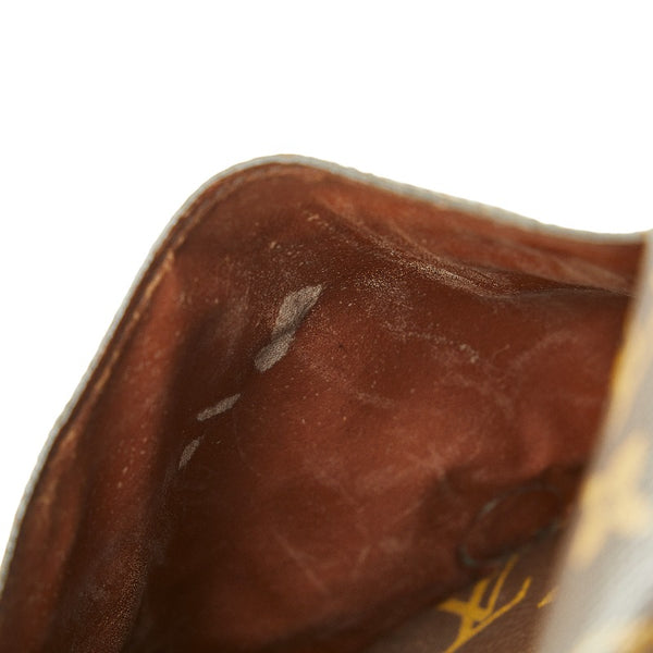 ルイ ヴィトン モノグラム サンクルーGM 斜め掛け ショルダーバッグ M51242 ブラウン PVC レザー レディース LOUIS VUITTON 【中古】