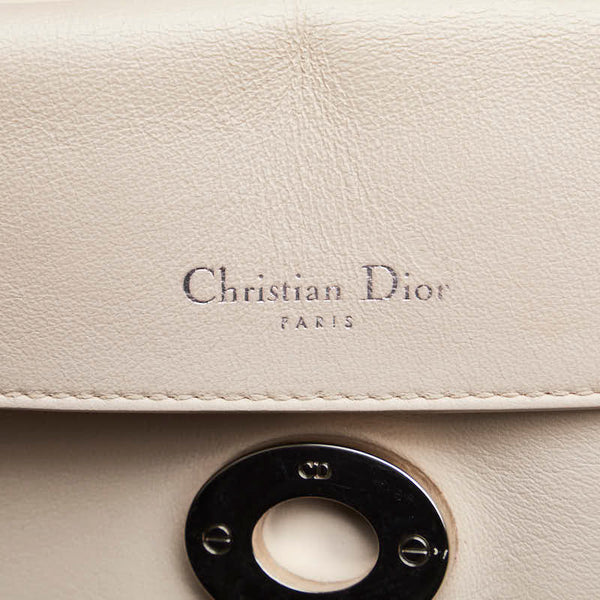 ディオール ビーディオール ハンドバッグ ショルダーバッグ 2WAY ピンク ベージュ レザー エナメル レディース Dior 【中古】