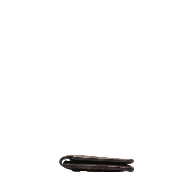 ルイ ヴィトン ダミエ オーガナイザー ドゥポッシュ カードケース N63145 ブラウン PVC レディース LOUIS VUITTON 【中古】