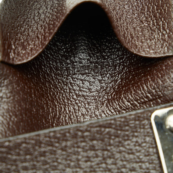 グッチ GGキャンバス ６連 キーケース 127048 ベージュ ブラウン キャンバス レザー レディース GUCCI 【中古】