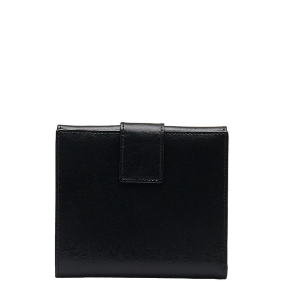 グッチ GG 二つ折り財布 035 2149 2238 ブラック レザー レディース GUCCI 【中古】