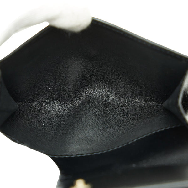 グッチ GG 二つ折り財布 035 2149 2238 ブラック レザー レディース GUCCI 【中古】