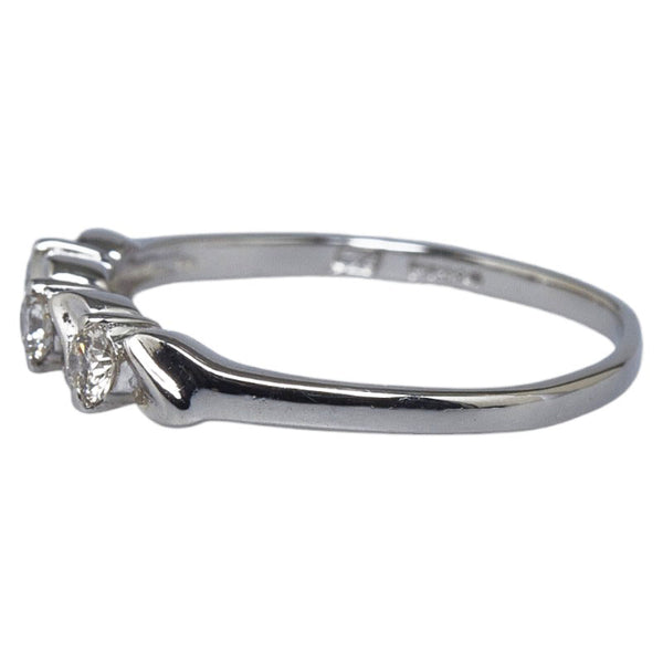 Pt900 プラチナ ダイヤ0.16ct リング 指輪 レディース 10号 【中古】