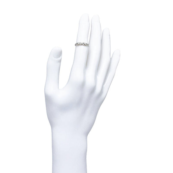 Pt900 プラチナ ダイヤ0.16ct リング 指輪 レディース 10号 【中古】