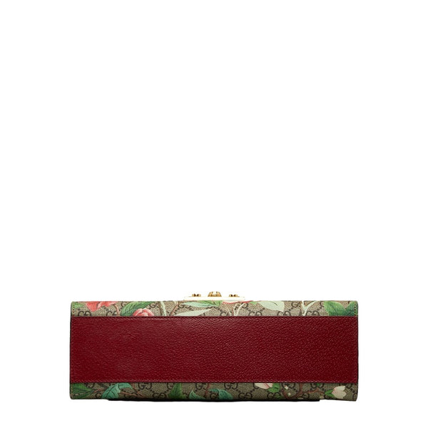 グッチ GGスプリーム フローラ チェーン ショルダーバッグ 409486 ベージュ マルチカラー PVC レザー レディース GUCCI 【中古】